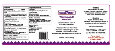 Vitamins A D Ointment Label Edit   16 oz. NC Rev01